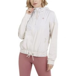 Damska wiatrówka Fundango Breeze Windbreaker. Czerwone kurtki przejściowe sportowe FUNDANGO, na wiosnę, l, bez wzorów, z materiału, bez kaptura, trekkingowe. Za 237.30 zł.