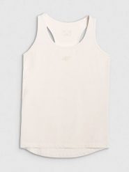 4F Top sportowy w kolorze kremowym rozmiar: XL. Brązowe topy sportowe 4f, xl, bez wzorów, z materiału, outdoorowe. Za 34.95 zł.