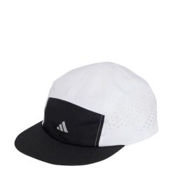 CZAPKA RUN 5-PANEL CLIMACOOL. Białe czapki z daszkiem adidas, bez wzorów, z materiału. Za 129.00 zł.