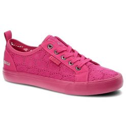 Różowe Trampki Big Star Modne Buty Damskie Półbuty. Czerwone półbuty wsuwane BIG STAR, bez wzorów, eleganckie, bez zapięcia. Za 109.00 zł.