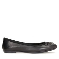 Baleriny Kazar. Czarne baleriny Kazar, bez wzorów, bez obcasa, bez zapięcia. Za 369.00 zł.
