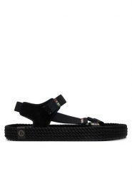 Bohonomad Sandały Nevada Elastic NEV.20-L0020 Czarny. Czarne sandały Bohonomad, bez wzorów, ze skóry, bez obcasa, na płaskiej podeszwie, bez zapięcia. Za 179.99 zł.