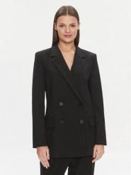 Hugo Marynarka Avani 50482092 Czarny Relaxed Fit. Czarne marynarki i żakiety Hugo, bez wzorów, z syntetyku, bez ramiączek. Za 849.99 zł.