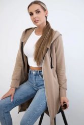Bluza sukienkowa z kapturem camelowa. Bluzy KESI, l, bez wzorów, z bawełny, bez ramiączek, z kapturem. Za 234.40 zł.