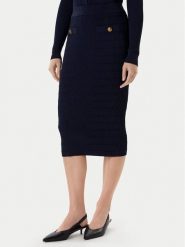 Guess Spódnica mini W5YD66 Z0130 Granatowy Slim Fit. Niebieskie spódnice Guess, l, z aplikacjami, z wiskozy, mini, ołówkowe. Za 379.99 zł.