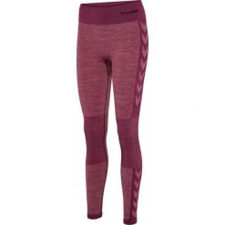 Damskie legginsy mid-rise Hummel Clea. Fioletowe legginsy Hummel, bez wzorów, z dzianiny, sportowe. Za 170.90 zł.
