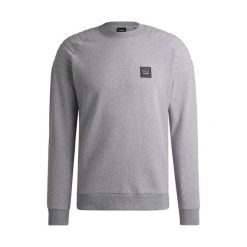 Damski sweter okrągły z wyściółką Boss Equestrian Lex. Szare swetry BOSS EQUESTRIAN, m, bez wzorów, ze skóry, eleganckie, bez ramiączek. Za 555.00 zł.