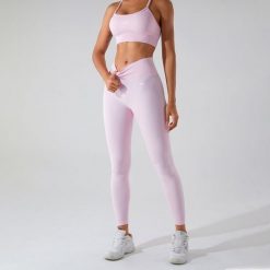 Legginsy Sculpt Scrunch - Jasnoróżowy. Czerwone legginsy JOY STUDIO, bez wzorów, z materiału, długie. Za 212.00 zł.
