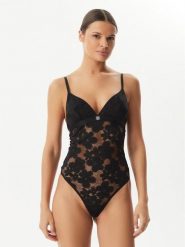 HUGO Body Bloom 50561602 Czarny. Czarne body i gorsety Hugo, bez wzorów, z syntetyku, bez ramiączek. Za 349.99 zł.