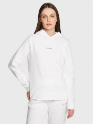 Calvin Klein Bluza Micro Logo Essential K20K205452 Biały Regular Fit. Białe bluzy Calvin Klein, m, bez wzorów, z syntetyku, bez kaptura. Za 309.99 zł.