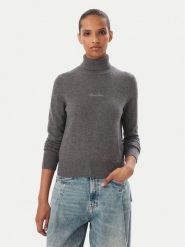Guess Jeans Golf W6BR03 Z1246 Szary Regular Fit. Szare swetry Guess Jeans, xl, z aplikacjami, z jeansu, bez ramiączek. Za 349.99 zł.