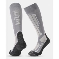 Podkolanówki narciarskie unisex Kilpi RACER-U. Szare skarpetki Kilpi, bez wzorów. Za 139.07 zł.