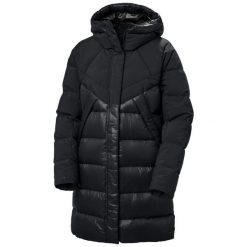 Parka dla kobiet Helly Hansen Bliss. Czarne płaszcze Helly Hansen, na zimę, bez wzorów, bez kaptura. W wyprzedaży za 1,592.00 zł.