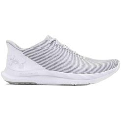 Buty do biegania damskie Under Armour Charged Speed Swift. Szare buty do biegania Under Armour, bez wzorów, bez zapięcia, do biegania. Za 159.99 zł.