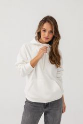 BLUZA VIVIEN ŚMIETANKOWA S - Flawless. Bluzy Flawless, na zimę, s, bez wzorów, z bawełny, klasyczne, bez ramiączek, bez kaptura. Za 330.00 zł.