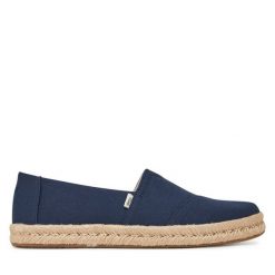 Espadryle Toms. Niebieskie espadryle TOMS, bez wzorów, bez obcasa. Za 319.99 zł.