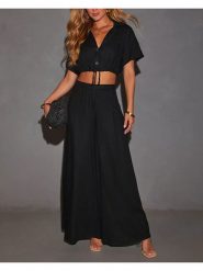 Milan Kiss Spodnie w kolorze czarnym rozmiar: L. Czarne spodnie materiałowe Milan Kiss, bez wzorów, z materiału. Za 185.32 zł.