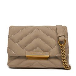 Torebka Armani Exchange. Brązowe kopertówki Armani Exchange, bez wzorów, wizytowe, bez dodatków. Za 449.99 zł.