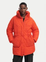 Desigual Kurtka puchowa Aarhus 24WWEWAC Pomarańczowy Regular Fit. Brązowe kurtki Desigual, s, bez wzorów, z puchu, bez kaptura. Za 419.99 zł.
