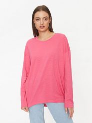 Noisy May Bluzka Mathilde 27026082 Różowy Loose Fit. Czerwone bluzki Noisy May, s, bez wzorów, z bawełny, bez kołnierzyka, bez ramiączek. Za 59.99 zł.
