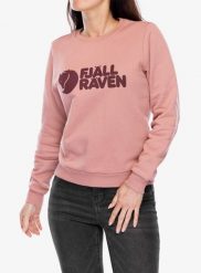 Bluza damska Fjallraven Logo Sweater. Czerwone bluzy Fjällräven, m, bez wzorów, z bawełny, klasyczne, bez ramiączek, bez kaptura. Za 472.99 zł.