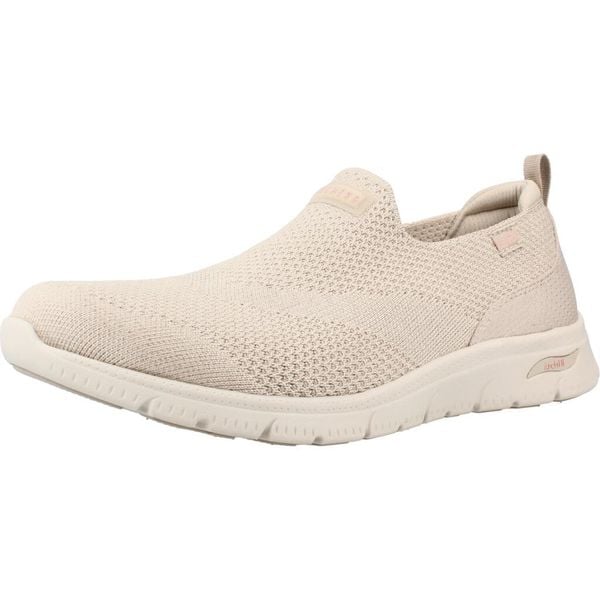 Buty SKECHERS 104680S Beżowy. Brązowe buty trekkingowe Skechers, z tkaniny, bez zapięcia. Za 221.99 zł.
