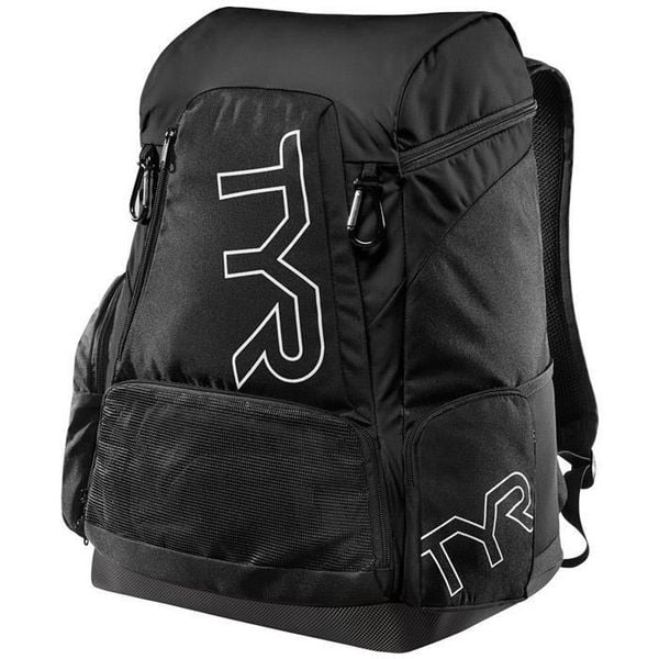 Plecak na basen Tyr Alliance Team Backpack. Czarne plecaki TYR, bez wzorów, z nadrukiem, bez dodatków. Za 349.99 zł.