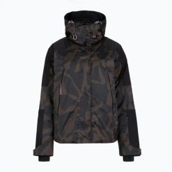 Kurtka narciarska damska BOGNER FIRE+ICE Tinka 2. Brązowe kurtki narciarskie na zimę, l, bez wzorów, z materiału, bez kaptura, narciarskie. Za 2,499.00 zł.