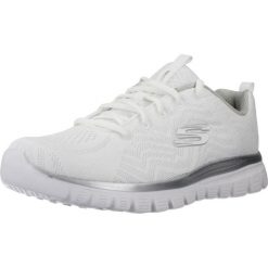 Buty sportowe Sneakersy damskie, Graceful - Get Connected. Białe buty sportowe lifestyle Skechers, na wiosnę, bez wzorów, sportowe, bez zapięcia. Za 199.99 zł.