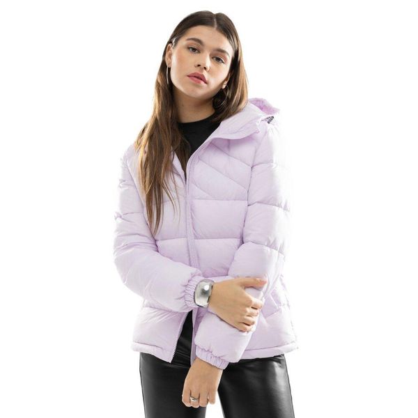Kurtka puchowa lifestyle damska SIROKO Pop-W. Czerwone kurtki SIROKO, m, bez wzorów, z materiału, bez kaptura. Za 148.00 zł.