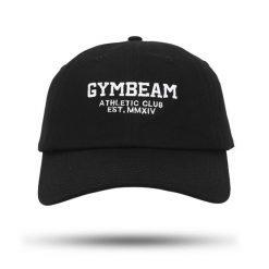 Czapka unisex fitness z daszkiem czarna Athletic Club. Czarne czapki z daszkiem GYMBEAM, bez wzorów, sportowe. Za 59.90 zł.