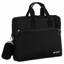 Torba na laptopa Peterson PTN EB554 czarna. Czarne torby na laptopa Peterson, bez wzorów, z syntetyku. Za 119.99 zł.