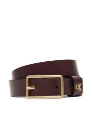Calvin Klein Pasek Damski Square Buckle Ck Loop 25Mm LV04F7050G Bordowy. Czerwone paski Calvin Klein, bez wzorów, ze skóry. Za 189.99 zł.