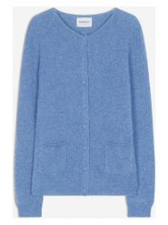 Perfect Cashmere Kaszmirowy kardigan "Amy" w kolorze błękitnym rozmiar: M. Niebieskie swetry Perfect Cashmere, m, bez wzorów, z kaszmiru, bez ramiączek. Za 357.63 zł.