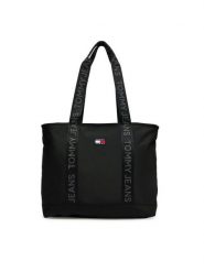 Tommy Jeans Torebka Tjw Daily Tote AW0AW17567 Czarny. Czarne torebki klasyczne Tommy Jeans, bez wzorów, z jeansu, bez dodatków. Za 349.99 zł.