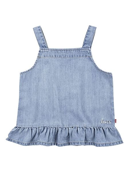 Levi's Kids Top w kolorze niebieskim rozmiar: 164. Niebieskie topy Levi's Kids, s, bez wzorów, z bawełny, bez kołnierzyka, bez ramiączek. Za 66.00 zł.