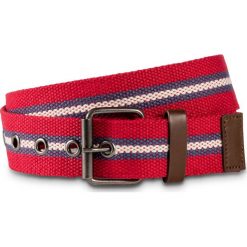 Pasek parciany bonprix czerwono-indygo-kremowy. Paski marki bonprix. Za 29.99 zł.