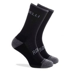 Skarpetki zimowe z owczej wełny Rogelli Merino. Czarne skarpetki Rogelli, bez wzorów, z elastanu. Za 34.00 zł.