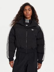 Adidas Kurtka zimowa adicolor JX2970 Czarny Loose Fit. Czarne kurtki adidas, na zimę, xs, bez wzorów, z syntetyku, bez kaptura. Za 369.99 zł.