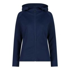 Damska kurtka z kapturem CMP. Niebieskie kurtki CMP, bez wzorów, sportowe, z kapturem. Za 340.00 zł.