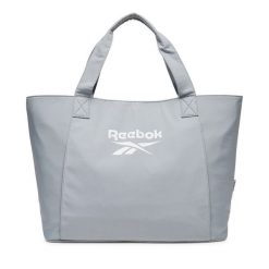 Torebka Reebok. Szare shopper bag Reebok, bez wzorów, bez dodatków. Za 99.99 zł.