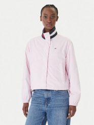Tommy Jeans Kurtka przejściowa Essential DW0DW20439 Różowy Regular Fit. Czerwone kurtki Tommy Jeans, xxs, bez wzorów, z jeansu, bez kaptura. Za 569.99 zł.