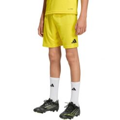 Spodenki krótkie dla dzieci adidas Entrada 26. Żółte szorty adidas, bez wzorów, z poliesteru, młodzieżowe. Za 51.99 zł.
