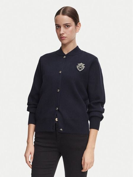 Morgan Kardigan 252-MTEDDY Granatowy Regular Fit. Niebieskie swetry Morgan, xs, bez wzorów, bez ramiączek. Za 319.99 zł.