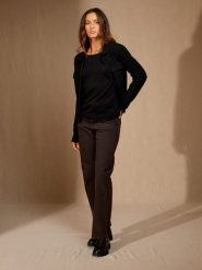 Perfect Cashmere Kaszmirowy kardigan "Sara" w kolorze czarnym rozmiar: L. Czarne swetry Perfect Cashmere, l, bez wzorów, z kaszmiru, bez ramiączek. Za 630.99 zł.