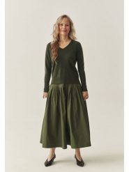 TATUUM Kaszmirowy sweter w kolorze khaki rozmiar: M. Brązowe swetry Tatuum, m, bez wzorów, z kaszmiru, bez ramiączek. Za 364.95 zł.