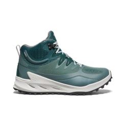 KEEN Buty turystyczne damskie Zionic Mid Wp Dark Forest/Sea Moss r.39. Zielone buty trekkingowe Keen, z gumy, bez zapięcia. Za 597.99 zł.