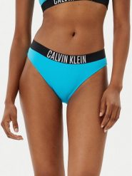Calvin Klein Swimwear Dół od bikini KW0KW02856 Niebieski. Niebieskie bikini Calvin Klein Swimwear, bez wzorów, z syntetyku. Za 139.99 zł.
