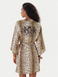 Juicy Couture Szlafrok JCLRB225506 Beżowy. Brązowe szlafroki damskie Juicy Couture, l, bez wzorów, z syntetyku, bez ramiączek. Za 399.99 zł.