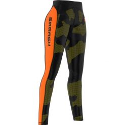 Legginsy fitness długie damskie Smmash Mudness. Brązowe legginsy SMMASH, bez wzorów, sportowe, długie. Za 155.00 zł.
